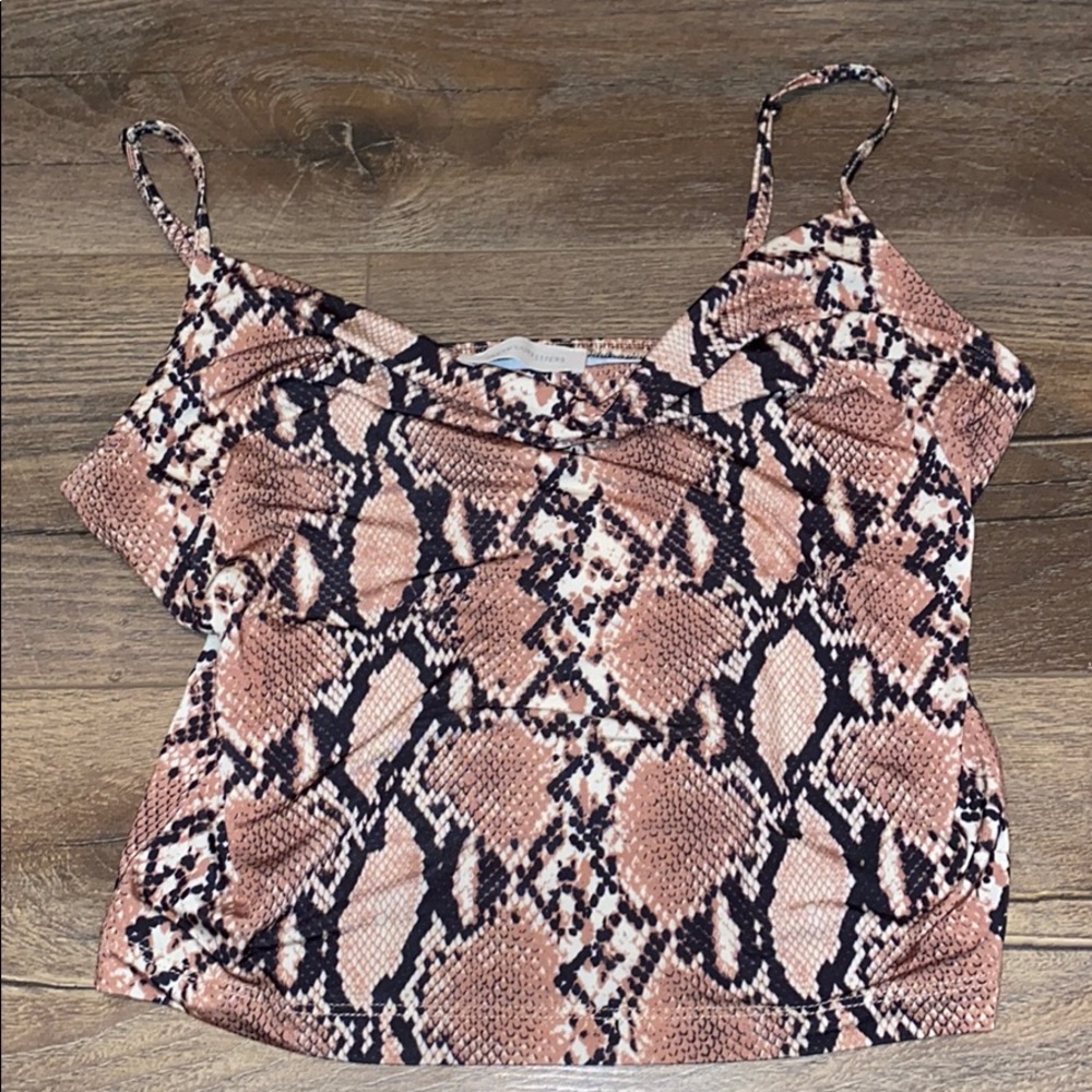 urban outfitters snake skin tank